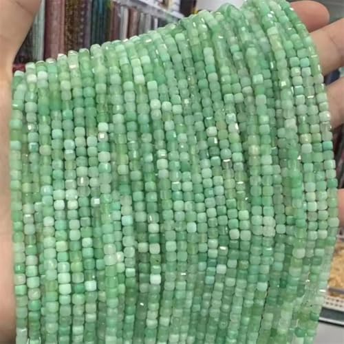 3 x 3 mm Natursteinperlen, facettiert, Australien, Chrysopras, Jade, Würfel, Edelstein, Abstandshalter, 3 x 3 mm, 115 Perlen 3 x 3 mm Natursteinperlen, facettiert, Australien, Chrysopras, Jade, Würfel, Edelstein, Abstandshalter, 3 x 3 mm, 115 Perlen von Vsadsau