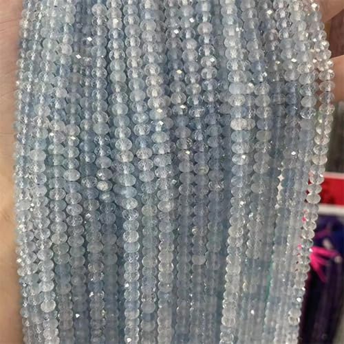 3 x 4 mm große Naturstein-Perlen, facettiert, blauer Aquamarin, Rondelle, Abstandshalter für Schmuckherstellung, 3 x 4 mm, ca. 120 Stück 3 x 4 mm große Naturstein-Perlen, facettiert, blauer Aquamarin, Rondelle, Abstandshalter für Schmuckherstellung, 3 x 4 mm, ca. 120 Stück von Vsadsau