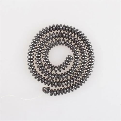 3 x 6 mm Natursteinperlen, Häma-Abstandhalter, Abakus, lose Perlen für Armbänder, Halsketten, Schmuckherstellung, schwarz, 3 x 6 mm, ca. 125 Stück 3 x 6 mm Natursteinperlen, Häma-Abstandhalter, Abakus, lose Perlen für Armbänder, Halsketten, Schmuckherstellung, schwarz, 3 x 6 mm, ca. 125 Stück von Vsadsau
