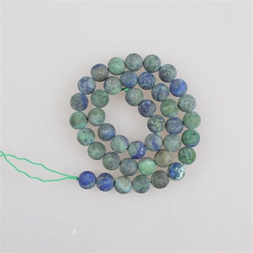 4–12 mm Naturstein, matt, Phoenix-Lapislazuli, mattiert, rund, lose Perlen für Schmuckherstellung, 6 mm, ca. 61 Perlen 4–12 mm Naturstein, matt, Phoenix-Lapislazuli, mattiert, rund, lose Perlen für Schmuckherstellung, 6 mm, ca. 61 Perlen von Vsadsau