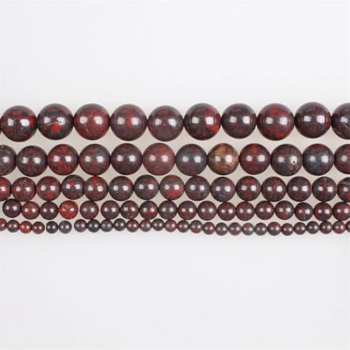 4–12 mm Naturstein-Perlen, rund, gewellter Jaspis, für Schmuckherstellung, 10 mm, ca. 36 Perlen 4–12 mm Naturstein-Perlen, rund, gewellter Jaspis, für Schmuckherstellung, 10 mm, ca. 36 Perlen von Vsadsau