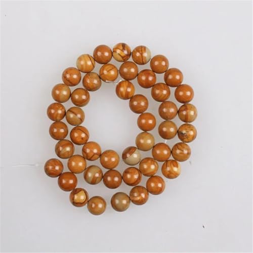 4–12 mm Natursteinperlen, Holzstreifen, runde lose Perlen für Armbänder, Halsketten, Schmuckherstellung, 12 mm, ca. 31 Perlen 4–12 mm Natursteinperlen, Holzstreifen, runde lose Perlen für Armbänder, Halsketten, Schmuckherstellung, 12 mm, ca. 31 Perlen von Vsadsau