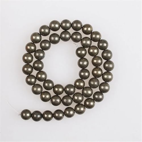 4 - 12 mm Natursteinperlen, schwarz, rund, lose Perlen für Armbänder, Halsketten, DIY-Schmuckherstellung, 4 mm, 43 Perlen von Vsadsau