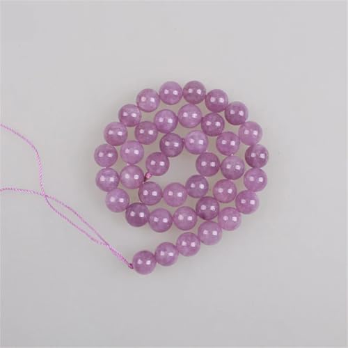 4–12 mm Natursteinperlen, violett, Angelit, runde lose Perlen für Armbänder, Halsketten, Schmuckherstellung, 8 mm, um 46 Perlen 4–12 mm Natursteinperlen, violett, Angelit, runde lose Perlen für Armbänder, Halsketten, Schmuckherstellung, 8 mm, um 46 Perlen von Vsadsau