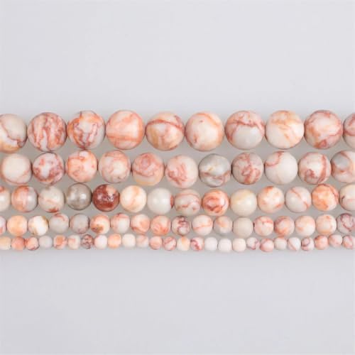 4–12 mm große Natursteinperlen, rote Streifen, runde lose Perlen für Armbänder, Halsketten, Schmuckherstellung, 4 mm, 91 Perlen 4–12 mm große Natursteinperlen, rote Streifen, runde lose Perlen für Armbänder, Halsketten, Schmuckherstellung, 4 mm, 91 Perlen von Vsadsau