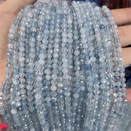 4 mm große Natursteinperlen, kleine facettierte Aquamarine, lose Perlen für Armbänder, Halsketten, Schmuckherstellung, AAA, 4 mm, ca. 99 Perlen 4 mm große Natursteinperlen, kleine facettierte Aquamarine, lose Perlen für Armbänder, Halsketten, Schmuckherstellung, AAA, 4 mm, ca. 99 Perlen von Vsadsau