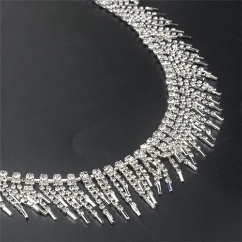 91 cm lange Fransen-Kristall-Strass-Quaste, klare Kette, zum Aufnähen, DIY, Kleidungszubehör, Stil 2 91 cm lange Fransen-Kristall-Strass-Quaste, klare Kette, zum Aufnähen, DIY, Kleidungszubehör, Stil 2 von Vsadsau
