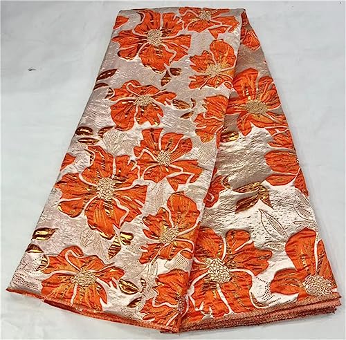 DJB29-1 Spitzenstoff, afrikanischer Brokat, Jacquard, 4,5 m von Vsadsau
