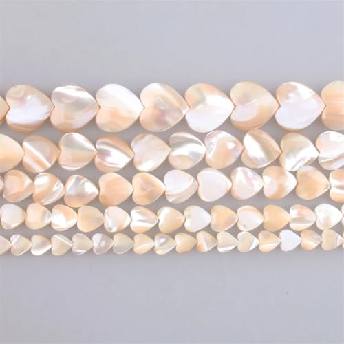 Natürliche Muschelperlen, 6–15 mm, Braun-Weiß, Perlmutt, Muschelkernform, Abstandshalter, 10 mm, 19 Perlen Natürliche Muschelperlen, 6–15 mm, Braun-Weiß, Perlmutt, Muschelkernform, Abstandshalter, 10 mm, 19 Perlen von Vsadsau