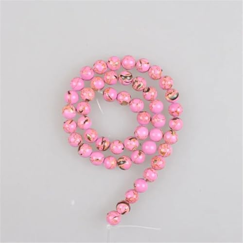Natürliche Muschelperlen, Howlith, Türkis, rund, lose Perlen für Armbänder, Halsketten, 6 mm, 4–12 mm, 61 Perlen Natürliche Muschelperlen, Howlith, Türkis, rund, lose Perlen für Armbänder, Halsketten, 6 mm, 4–12 mm, 61 Perlen von Vsadsau