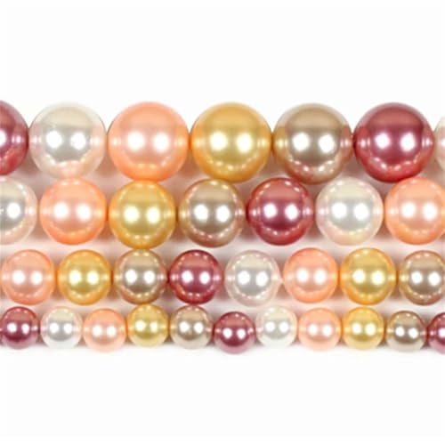 Natürliche Muschelperlen, bunt, glatt, rund, lose Perlen für Armbänder, Halsketten, Schmuckherstellung, C, 12 mm, ca. 31 Perlen Natürliche Muschelperlen, bunt, glatt, rund, lose Perlen für Armbänder, Halsketten, Schmuckherstellung, C, 12 mm, ca. 31 Perlen von Vsadsau