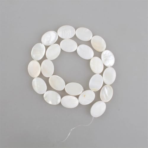 Natürliche Muschelperlen, mehrfarbig, weißes Perlmutt, lose Perlen für Schmuckherstellung, oval Natürliche Muschelperlen, mehrfarbig, weißes Perlmutt, lose Perlen für Schmuckherstellung, oval von Vsadsau