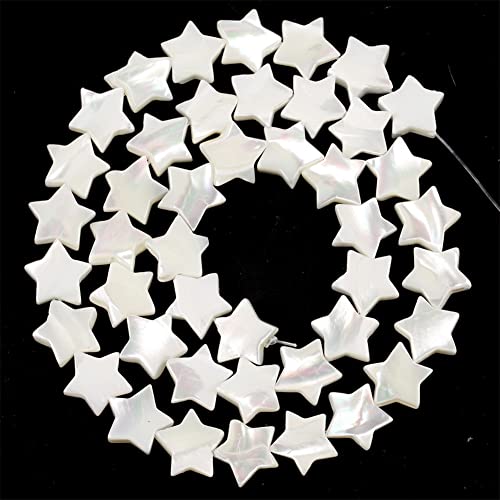 Natürliche weiße Liebesherz, Stern, Mond, Muschelperlen, Perlmutt, runde Abstandshalter Perlen für Schmuckherstellung von Vsadsau