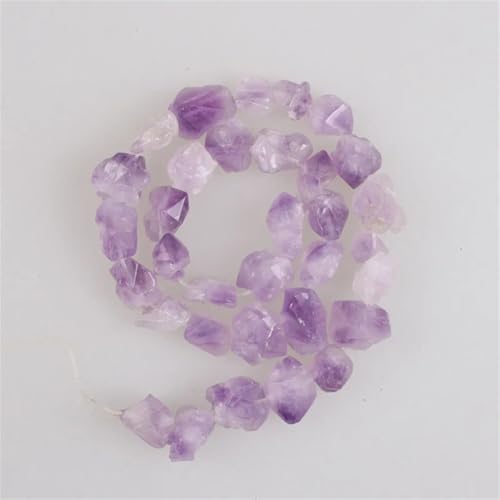 Naturstein, helle Amethyste, Freiform, unregelmäßige Perlen, Mineralien, Perlen für Schmuckanhänger, 12–17 mm, 31 Perlen Naturstein, helle Amethyste, Freiform, unregelmäßige Perlen, Mineralien, Perlen für Schmuckanhänger, 12–17 mm, 31 Perlen von Vsadsau
