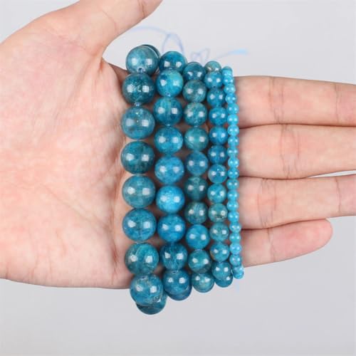 Natursteinperlen, 2–12 mm, blauer Ozean, rund, lose Perlen für Armbänder, Halsketten, Typ A, 8 mm, ca. 46 Perlen Natursteinperlen, 2–12 mm, blauer Ozean, rund, lose Perlen für Armbänder, Halsketten, Typ A, 8 mm, ca. 46 Perlen von Vsadsau