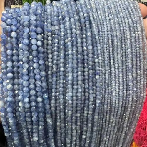 Natursteinperlen, 2 - 4 mm, facettiert, blau, Kyanit, klein, facettiert, lose Perlen, AA 2 mm, ca. 170 Stück Natursteinperlen, 2 - 4 mm, facettiert, blau, Kyanit, klein, facettiert, lose Perlen, AA 2 mm, ca. 170 Stück von Vsadsau