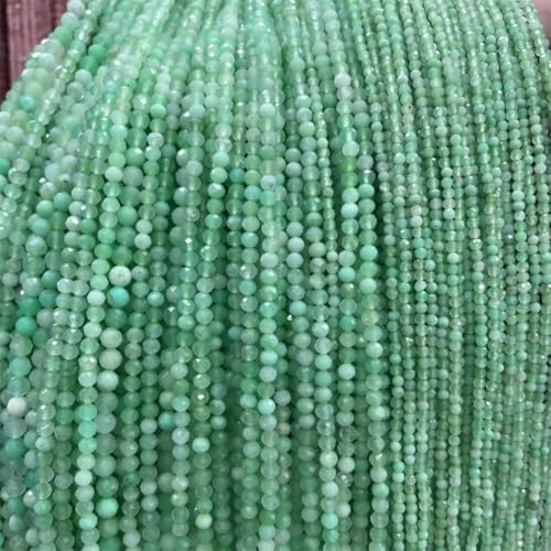 Natursteinperlen, 2–4 mm, klein, facettiert, Australien, Chrysopras, Jade, lose Perlen für Schmuckherstellung, 4 mm, ca. 95 Perlen Natursteinperlen, 2–4 mm, klein, facettiert, Australien, Chrysopras, Jade, lose Perlen für Schmuckherstellung, 4 mm, ca. 95 Perlen von Vsadsau