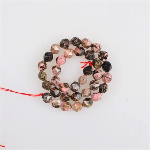 Natursteinperlen, 6–12 mm, facettiert, schwarze Spitze, Rhodonit, lose Perlen für Armbänder, Halsketten, 12 mm, ca. 31 Perlen Natursteinperlen, 6–12 mm, facettiert, schwarze Spitze, Rhodonit, lose Perlen für Armbänder, Halsketten, 12 mm, ca. 31 Perlen von Vsadsau