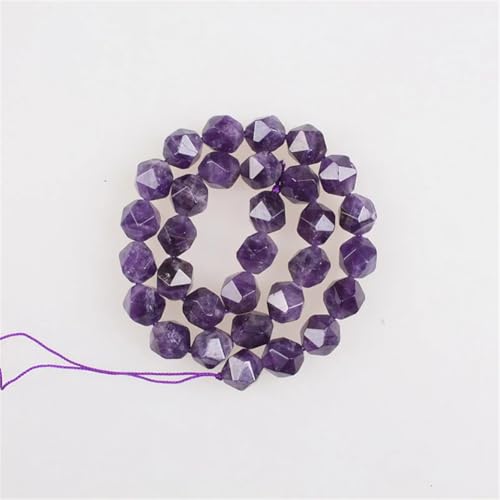Natursteinperlen, 6–12 mm, facettiert, violett, Amethyst, lose Perlen für Armbänder, Halsketten, 10 mm, ca. 36 Perlen Natursteinperlen, 6–12 mm, facettiert, violett, Amethyst, lose Perlen für Armbänder, Halsketten, 10 mm, ca. 36 Perlen von Vsadsau