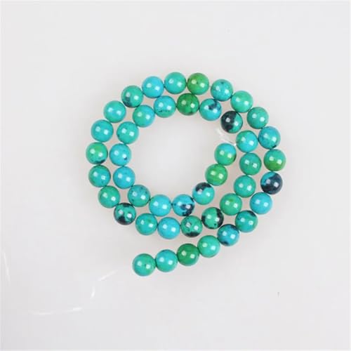 Natursteinperlen, Chrysokoll, Phönix-Stein, rund, lose Perlen für Schmuckherstellung, 10 mm, 36 Perlen Natursteinperlen, Chrysokoll, Phönix-Stein, rund, lose Perlen für Schmuckherstellung, 10 mm, 36 Perlen von Vsadsau