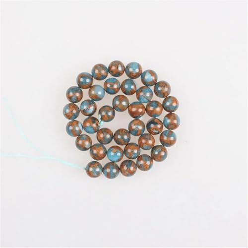 Natursteinperlen, Cloisonne-Sand, runde lose Perlen für Armbänder, Halsketten, Schmuckherstellung, Blau, 10 mm, ca. 36 Perlen Natursteinperlen, Cloisonne-Sand, runde lose Perlen für Armbänder, Halsketten, Schmuckherstellung, Blau, 10 mm, ca. 36 Perlen von Vsadsau