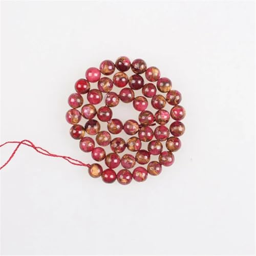 Natursteinperlen, Cloisonne-Sand, runde lose Perlen für Armbänder, Halsketten, Schmuckherstellung, Rot, 10 mm, ca. 36 Perlen Natursteinperlen, Cloisonne-Sand, runde lose Perlen für Armbänder, Halsketten, Schmuckherstellung, Rot, 10 mm, ca. 36 Perlen von Vsadsau