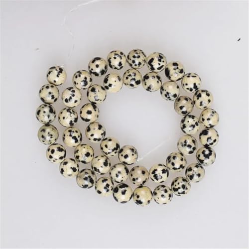 Natursteinperlen, Dalmatiner-Jaspis, rund, lose Perlen für Armbänder, Halsketten, 2 mm, ca. 170 Perlen, 2 mm Natursteinperlen, Dalmatiner-Jaspis, rund, lose Perlen für Armbänder, Halsketten, 2 mm, ca. 170 Perlen, 2 mm von Vsadsau