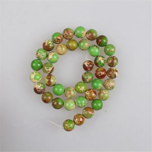 Natursteinperlen, Meeressediment-Jaspis, rund, lose Perlen für Armbänder, Halsketten, 6 mm, 4–12 mm, ca. 61 Perlen Natursteinperlen, Meeressediment-Jaspis, rund, lose Perlen für Armbänder, Halsketten, 6 mm, 4–12 mm, ca. 61 Perlen von Vsadsau