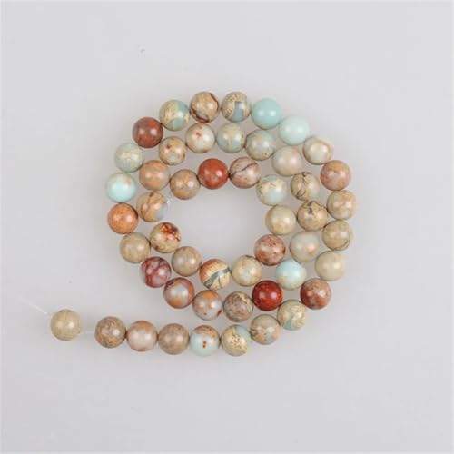 Natursteinperlen, Shoushan, Schlangenleder, rund, lose Perlen für Armbänder, Halsketten, 4–12 mm, ca. 31 Bea Natursteinperlen, Shoushan, Schlangenleder, rund, lose Perlen für Armbänder, Halsketten, 4–12 mm, ca. 31 Bea von Vsadsau
