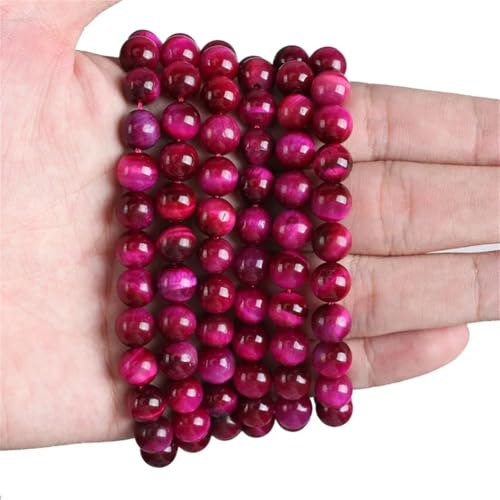 Natursteinperlen, Tigerauge, Amethyste, Rhodonit, Chalcedon, Amazonit, rund, lose Perlen, rosarotes Tigerauge, 4 mm, ca. 90 Perlen Natursteinperlen, Tigerauge, Amethyste, Rhodonit, Chalcedon, Amazonit, rund, lose Perlen, rosarotes Tigerauge, 4 mm, ca. 90 Perlen von Vsadsau