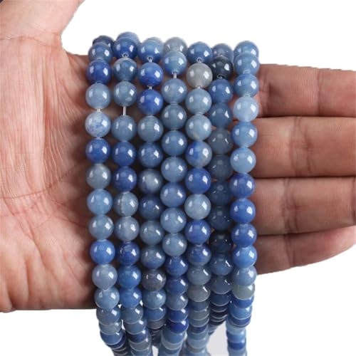 Natursteinperlen, Tigerauge, Lapislazuli, Amethyst, Labradorit, Rhodonit, rund, lose Perlen, blauer Aventurin, 8 mm, 45 Perlen Natursteinperlen, Tigerauge, Lapislazuli, Amethyst, Labradorit, Rhodonit, rund, lose Perlen, blauer Aventurin, 8 mm, 45 Perlen von Vsadsau