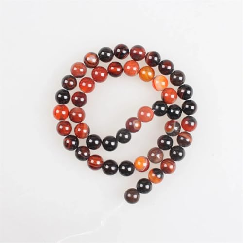 Natursteinperlen, Traumachat, rund, lose Perlen für Armbänder, Halsketten, Schmuckherstellung, 4 mm, 91 Perlen von Vsadsau
