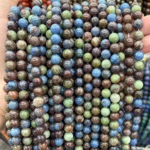 Natursteinperlen, afrikanischer Chalcedon, Jade, rund, lose Perlen für Armbänder, Schmuckherstellung, 8 mm, 46 Perlen Natursteinperlen, afrikanischer Chalcedon, Jade, rund, lose Perlen für Armbänder, Schmuckherstellung, 8 mm, 46 Perlen von Vsadsau