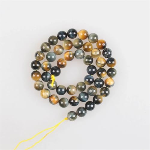 Natursteinperlen, bunt, Tigerauge, rund, lose Perlen für Armbänder, Halsketten, 10 mm, ca. 36 Perlen, 6–12 mm Natursteinperlen, bunt, Tigerauge, rund, lose Perlen für Armbänder, Halsketten, 10 mm, ca. 36 Perlen, 6–12 mm von Vsadsau
