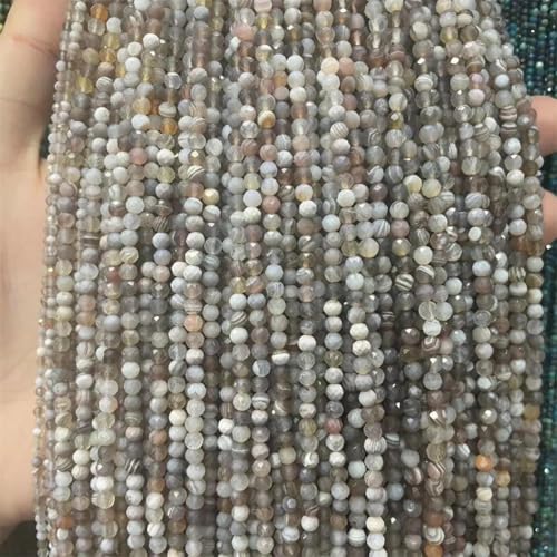 Natursteinperlen, facettiert, gestreift, Botswana, Sardonyx-Achat, kleine lose Perlen, 4 mm, ca. 99 Perlen, 2–4 mm Natursteinperlen, facettiert, gestreift, Botswana, Sardonyx-Achat, kleine lose Perlen, 4 mm, ca. 99 Perlen, 2–4 mm von Vsadsau