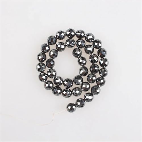 Natursteinperlen, facettiert, schwarzer Häma, lose Perlen für Armbänder, Halsketten, Schmuckherstellung, 10 mm, ca. 37 Perlen, 2–10 mm Natursteinperlen, facettiert, schwarzer Häma, lose Perlen für Armbänder, Halsketten, Schmuckherstellung, 10 mm, ca. 37 Perlen, 2–10 mm von Vsadsau