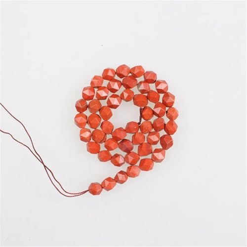 Natursteinperlen, groß, facettiert, roter Jaspis, lose Perlen für Armbänder, Halsketten, 10 mm, ca. 36 Perlen, 6–10 mm Natursteinperlen, groß, facettiert, roter Jaspis, lose Perlen für Armbänder, Halsketten, 10 mm, ca. 36 Perlen, 6–10 mm von Vsadsau
