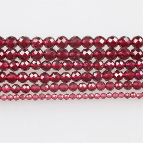 Natursteinperlen, klein, facettiert, Granat, lose Perlen für Armbänder, Halsketten, Schmuckherstellung, 2 mm, ca. 170 Perlen, 2–4 mm Natursteinperlen, klein, facettiert, Granat, lose Perlen für Armbänder, Halsketten, Schmuckherstellung, 2 mm, ca. 170 Perlen, 2–4 mm von Vsadsau