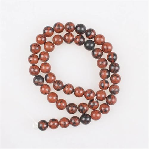 Natursteinperlen mit goldenem Schwan, rund, lose Perlen für Armbänder, Halsketten, Schmuckherstellung, 8 mm, 46 Perlen Natursteinperlen mit goldenem Schwan, rund, lose Perlen für Armbänder, Halsketten, Schmuckherstellung, 8 mm, 46 Perlen von Vsadsau
