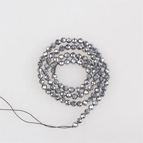 Terahertz Natursteinperlen, facettiert, lose Terahertz-Perlen für Armbänder, Halsketten, Schmuckherstellung, 2–10 mm, 4 mm, ca. 99 Perlen Terahertz Natursteinperlen, facettiert, lose Terahertz-Perlen für Armbänder, Halsketten, Schmuckherstellung, 2–10 mm, 4 mm, ca. 99 Perlen von Vsadsau