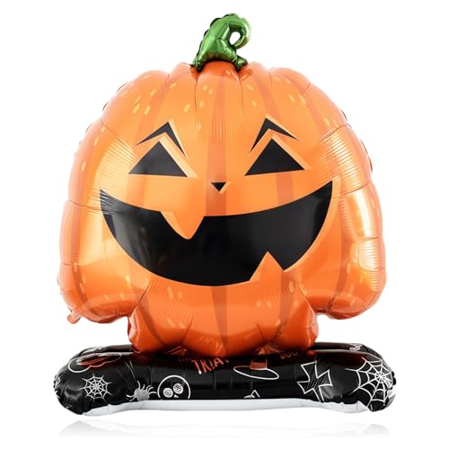 59 Zoll Kürbis Ballon für Halloween Party Dekorationen - Selbststehende Riesen Kürbis Folie Mylar Ballons für Halloween Party Geburtstag Spukhaus Gruselige Dekoration Supplies 59 Zoll Kürbis Ballon für Halloween Party Dekorationen - Selbststehende Riesen Kürbis Folie Mylar Ballons für Halloween Party Geburtstag Spukhaus Gruselige Dekoration Supplies von Vsdski
