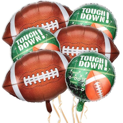 6 Stück Fußball-Ballon, 66 cm, Fußball-Ballon für Fußball, Geburtstag, Heckklappe, Party, Innen- und Außenbereich, Feiern, Dekorationen 6 Stück Fußball-Ballon, 66 cm, Fußball-Ballon für Fußball, Geburtstag, Heckklappe, Party, Innen- und Außenbereich, Feiern, Dekorationen von Vsdski