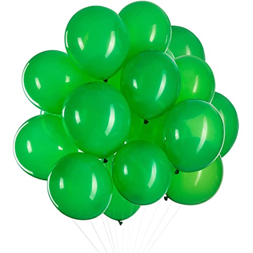 50 Stück 12 Zoll Luftballons Grün, Grün Latex Helium ballons für Party Deko(Ø 30 cm) von Vsosfiza