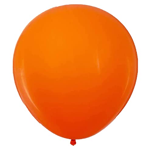 Vsosfiza 6 Stück 36 Zoll Großer Luftballons Orange, Jumbo Orange Latex Helium ballons für Party Deko(Ø 45 cm) von Vsosfiza