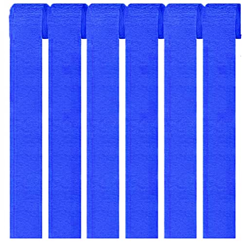 Vsosfiza 6er Set Krepppapier Dunkelblau kreppbänder Party Dekoration(4.5 cm x 25 m) von Vsosfiza