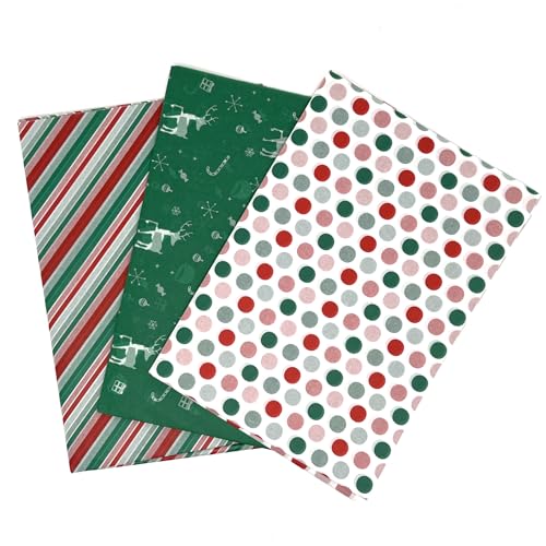 Vsosfiza Geschenkpapier für Weihnachten,Rotes und grünes Decoupage Seidenpapier-50x70 cm-20 Blatt Vsosfiza Geschenkpapier für Weihnachten,Rotes und grünes Decoupage Seidenpapier-50x70 cm-20 Blatt von Vsosfiza