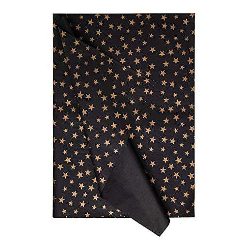 Schwarz und Golden Stern Seidenpapier Geschenkpapier - 50x70 cm - 20 Blatt Schwarz und Golden Stern Seidenpapier Geschenkpapier - 50x70 cm - 20 Blatt von Vsosfiza