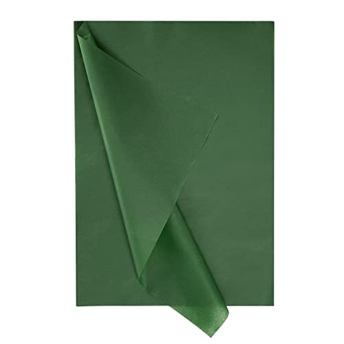 Decoupage Seidenpapier Dunkelgrüner Geschenkpapier - 50x70 cm - 20 Blatt von Vsosfiza