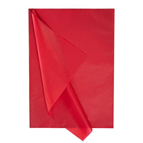 Vsosfiza Decoupage Seidenpapier Rot Geschenkpapier - 50x70 cm - 20 Blatt von Vsosfiza