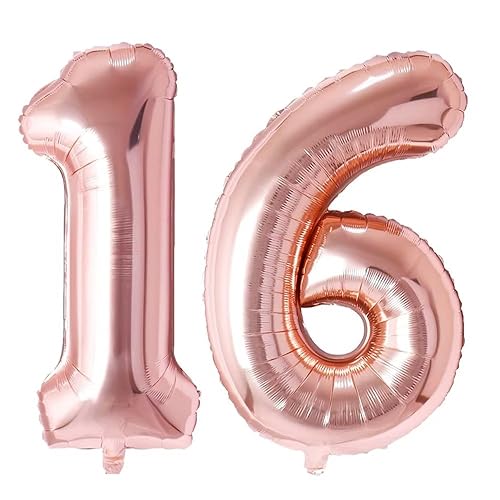 Vthoviwa 40 Zoll/18 Farbens Luftballon Zahlen 16/61 Rosegolden, Helium Luftballon 16/61. Geburtstag Foil Ballon, 0123456789,10-19,20-25,30,40,50,60,70,80,90, Folienballon 16/61 Party Dekoration Vthoviwa 40 Zoll/18 Farbens Luftballon Zahlen 16/61 Rosegolden, Helium Luftballon 16/61. Geburtstag Foil Ballon, 0123456789,10-19,20-25,30,40,50,60,70,80,90, Folienballon 16/61 Party Dekoration von Vthoviwa